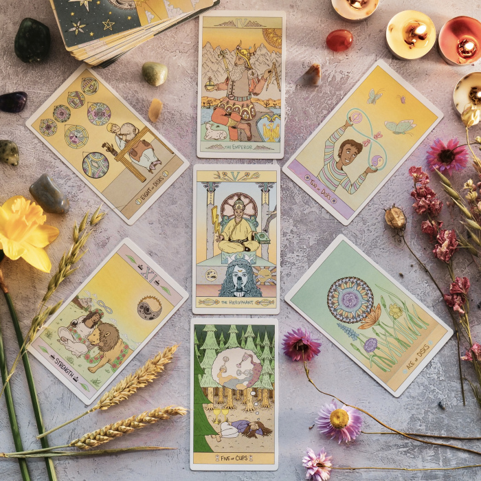 spiritual meditation tarot crystals
